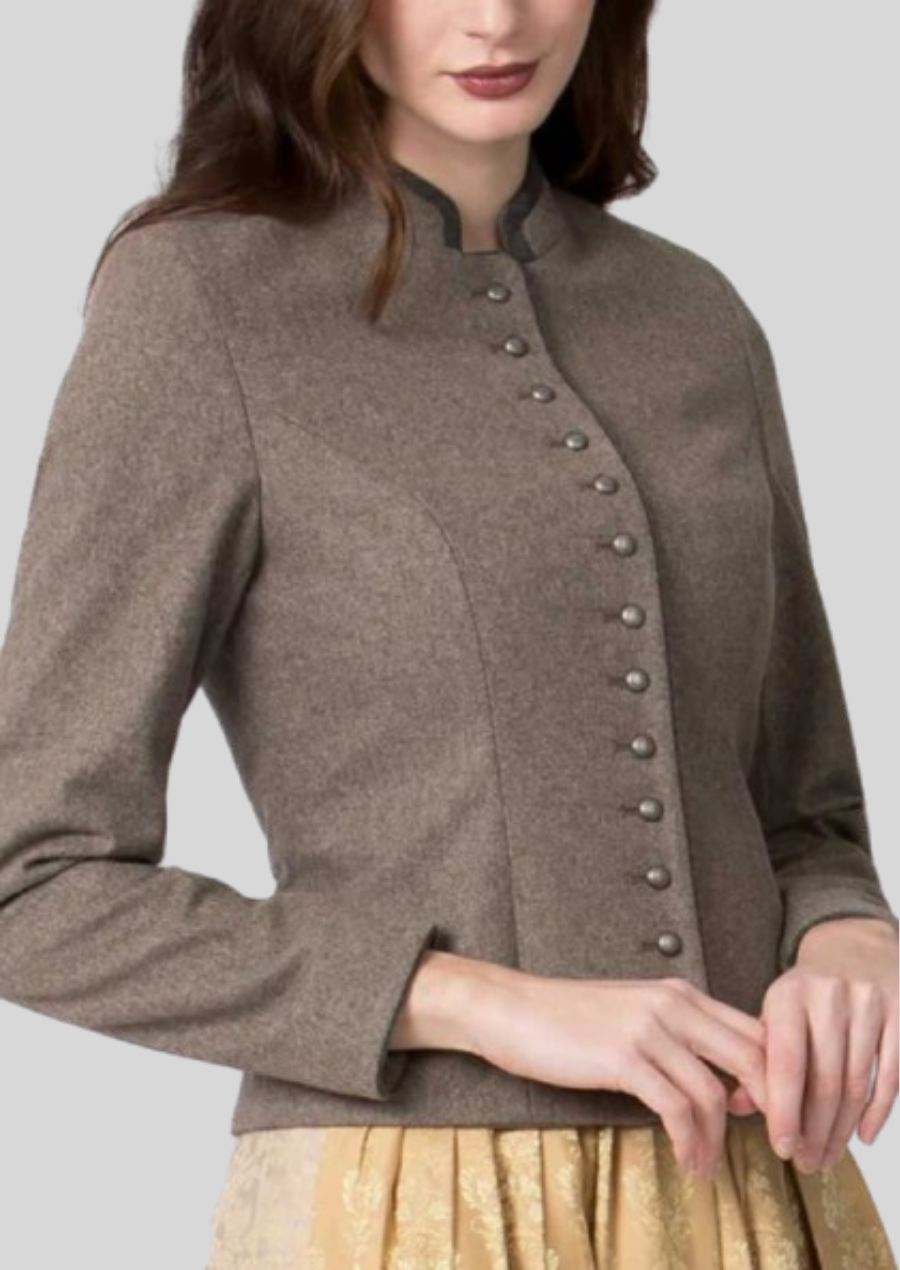 Authentic Bavarian-style wool jacket crafted for warmth and elegance.