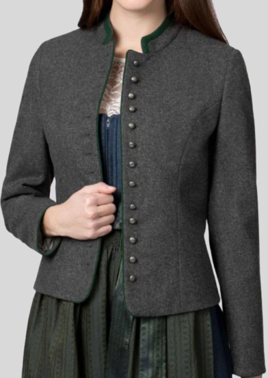 Authentic Bavarian-style wool coat crafted for warmth and elegance.