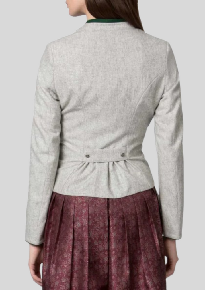 Authentic Bavarian wool jacket, perfect for Oktoberfest and cultural events.