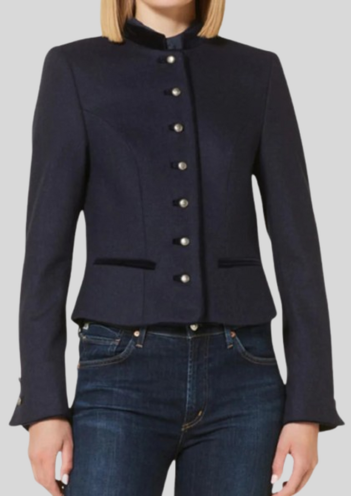 Classic women's wool jacket, perfect for Oktoberfest celebrations.