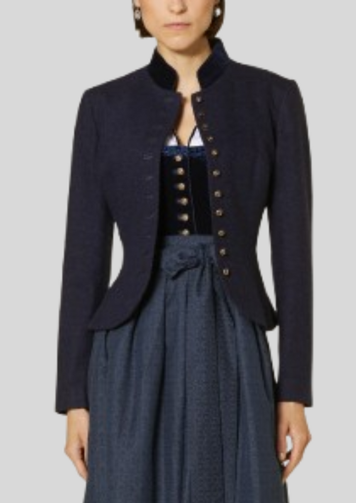 Classic women’s Trachten jacket, perfect for Oktoberfest and cultural events.