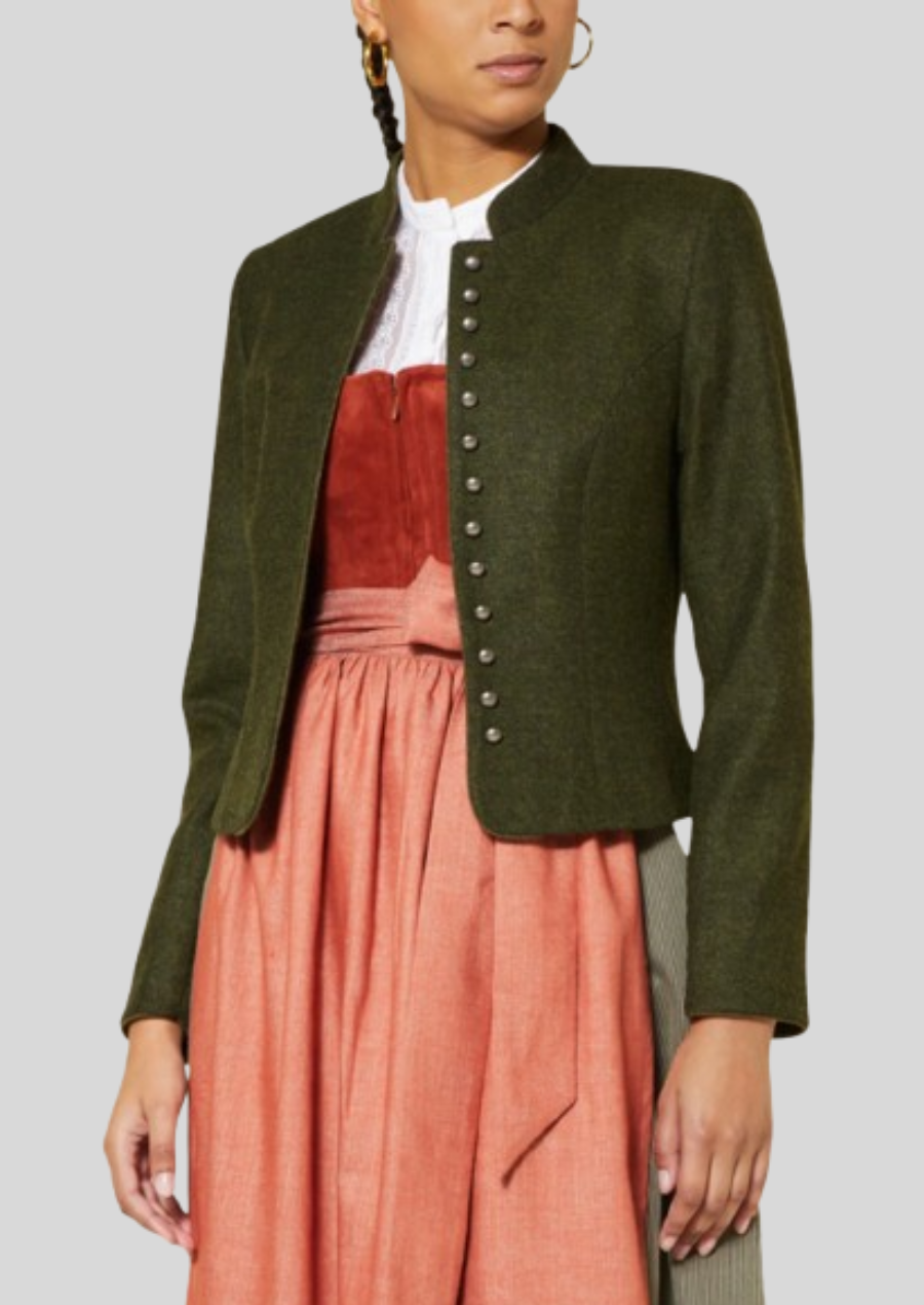 Authentic vintage Bavarian jacket, perfect for Oktoberfest and cultural events.