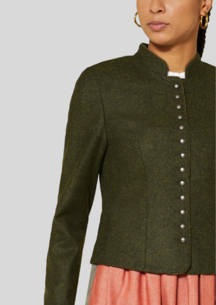 Classic Bavarian wool jacket blending vintage charm with modern elegance.