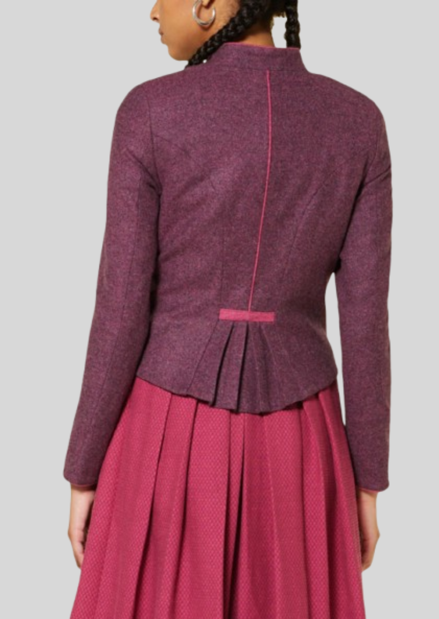 Timeless women’s wool jacket crafted for warmth, style, and heritage appeal.