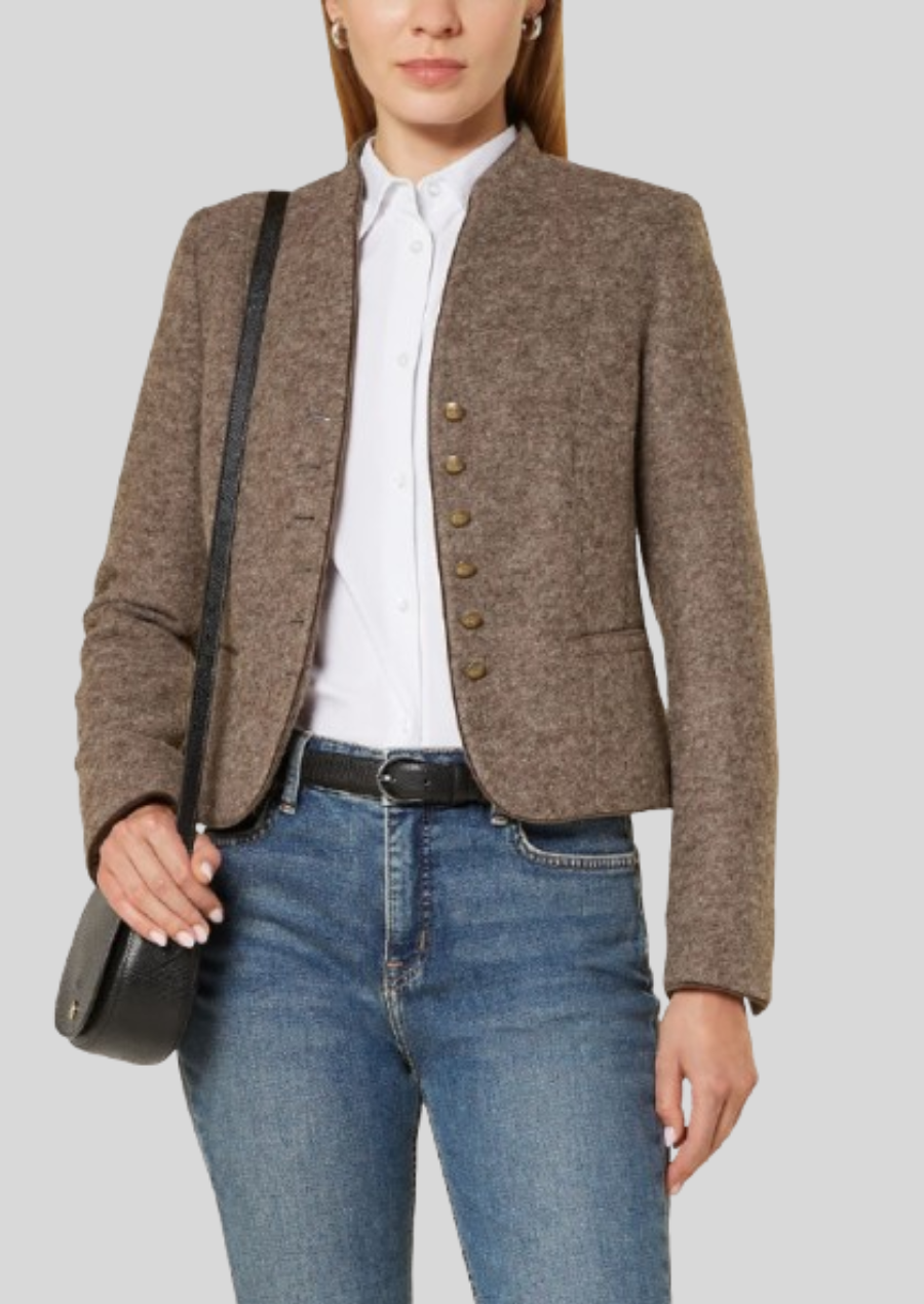 Authentic Bavarian wool blazer, perfect for Oktoberfest and traditional events.
