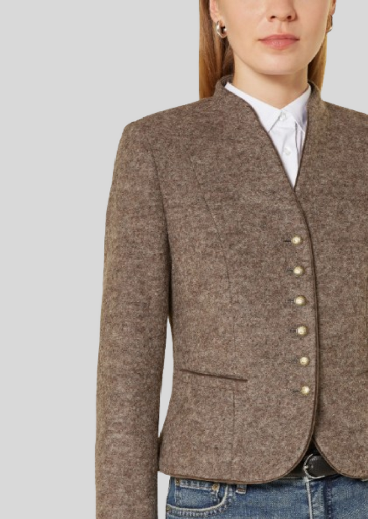 Stylish Oktoberfest wool blazer blending Bavarian tradition with modern elegance.
