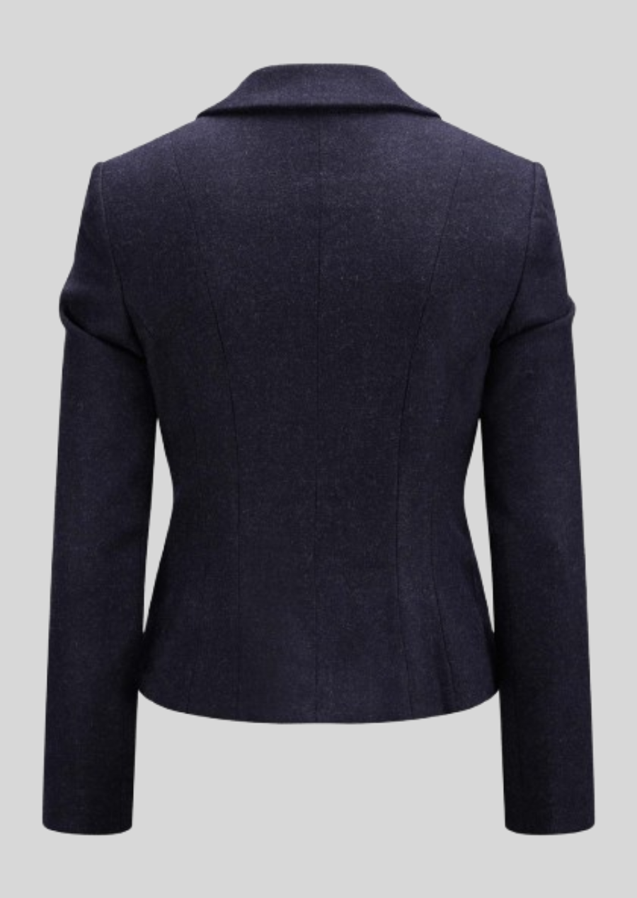 Authentic Bavarian wool jacket for women, perfect for Oktoberfest and cultural events.