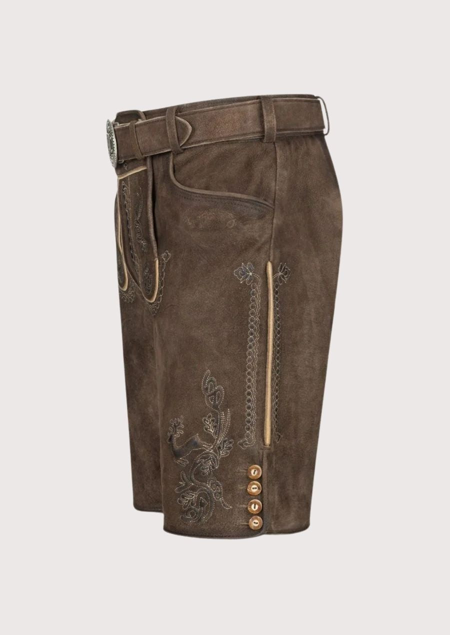 Premium lederhosen for men featuring adjustable fit and luxurious embroidery for the ultimate Oktoberfest style.