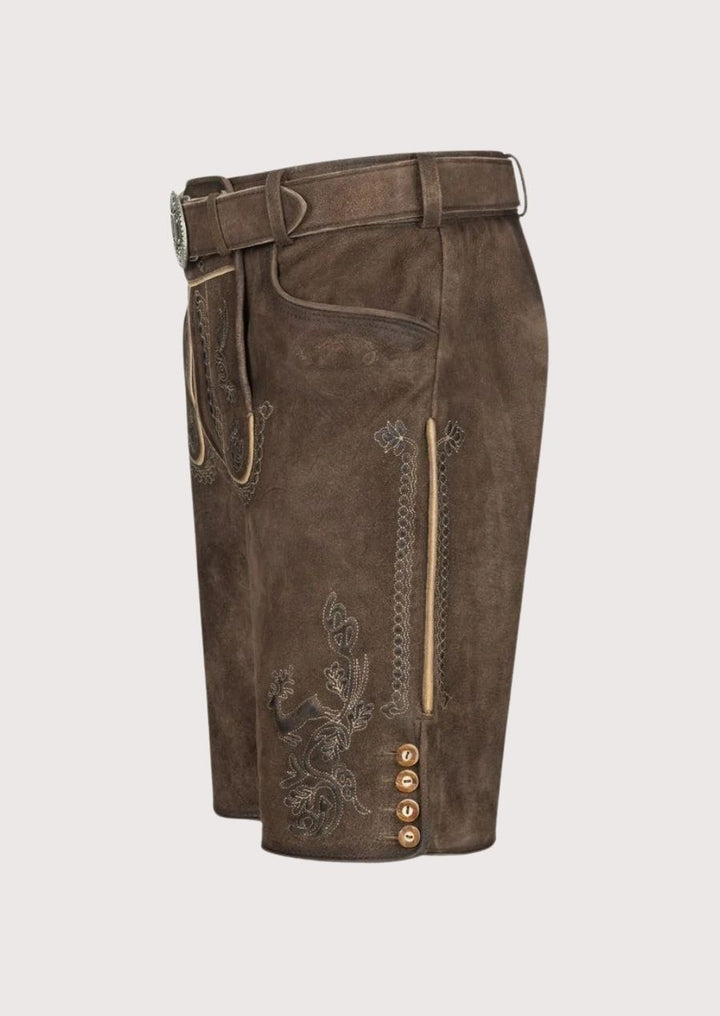 Premium lederhosen for men featuring adjustable fit and luxurious embroidery for the ultimate Oktoberfest style.