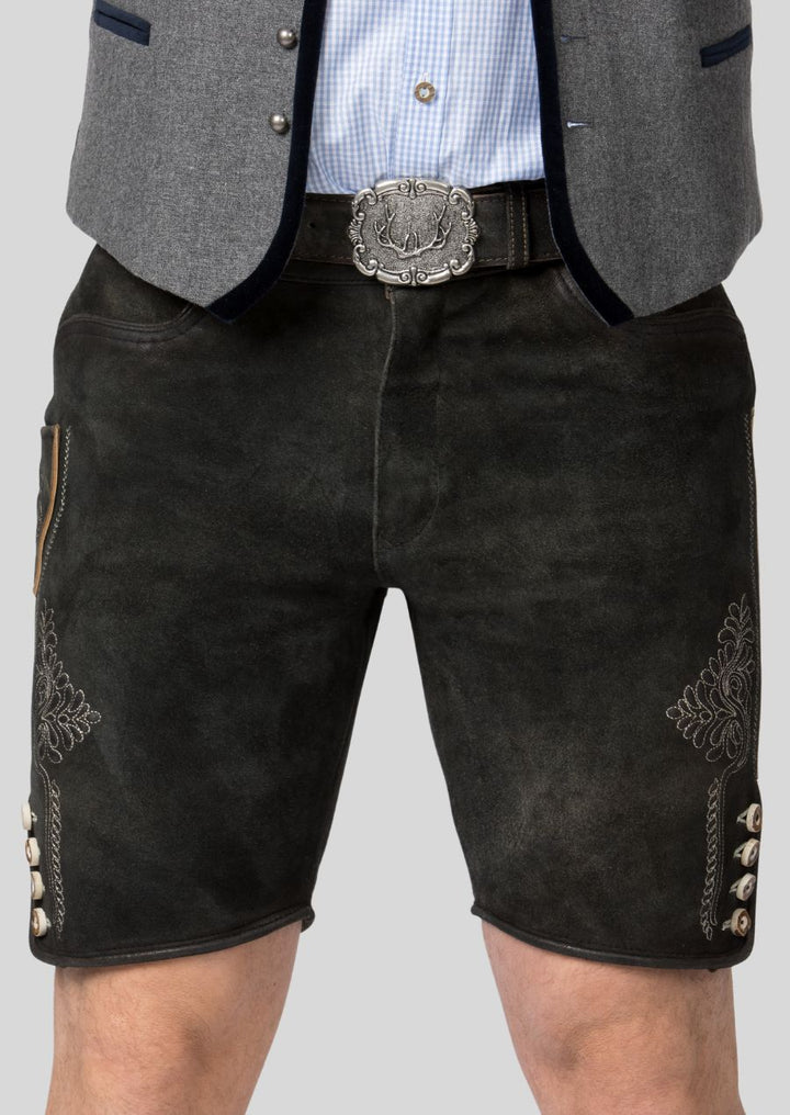 Stay comfortable in any season with our lightweight and water-resistant men's lederhosen. Designed to adapt to changing weather, these lederhosen offer unparalleled flexibility and protection, making them a must-have for any wardrobe.