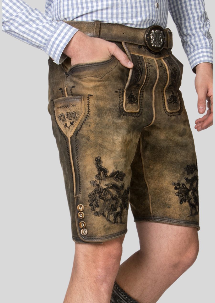 Lightweight Summer Lederhosen Breathable & Stylish Right Side View