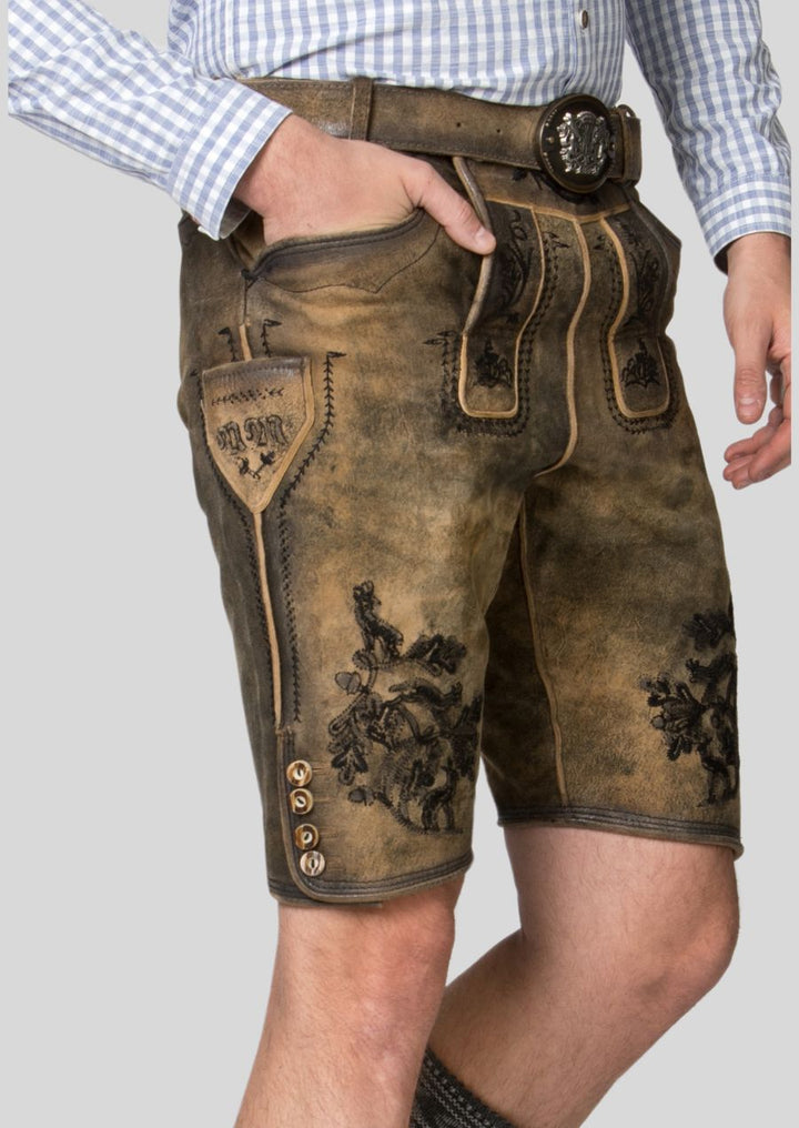 Lightweight Summer Lederhosen Breathable & Stylish Right Side View