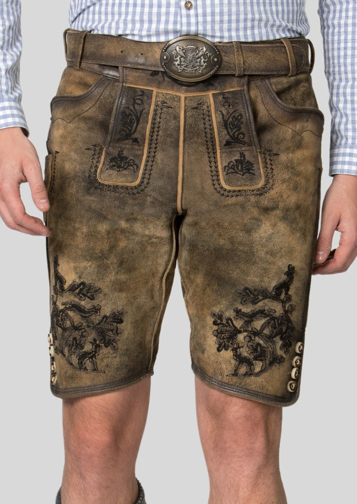 Lightweight Summer Lederhosen Breathable & Stylish Closeup View