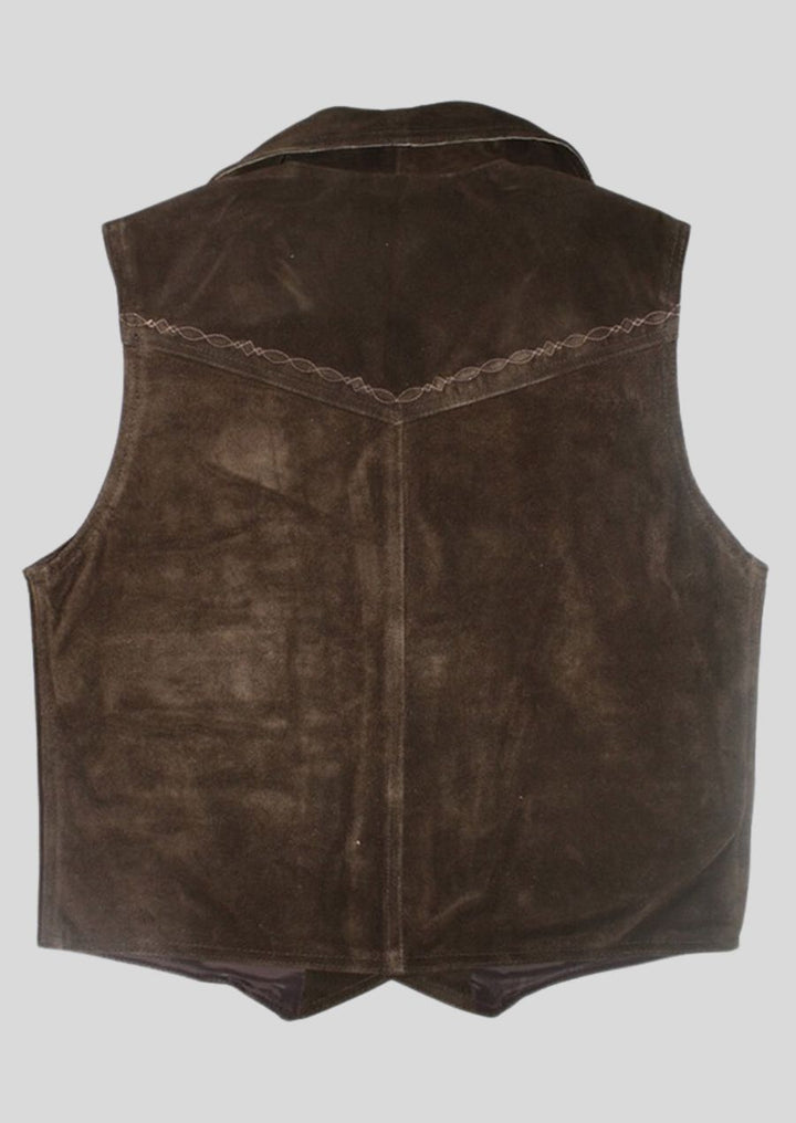 Luxurious Suede Oktoberfest Vest – Stylish & Comfortable