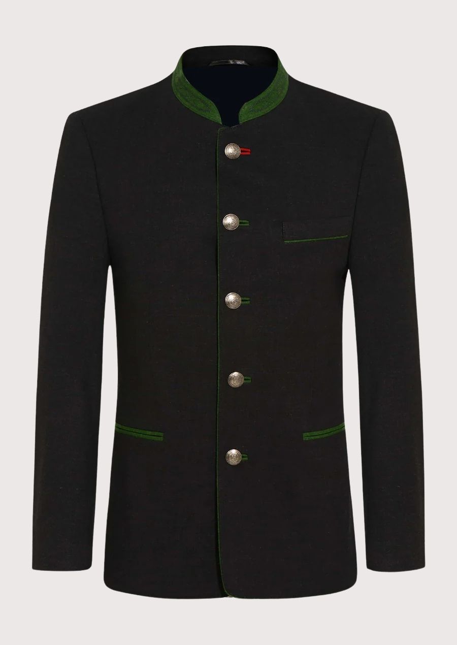 Men’s Trachten jacket made from 100% wool for warmth and style at Oktoberfest