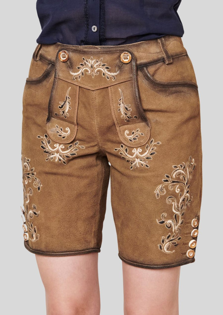 Enjoy complete freedom of movement and exceptional breathability with our Women's Breathable Lederhosen.  