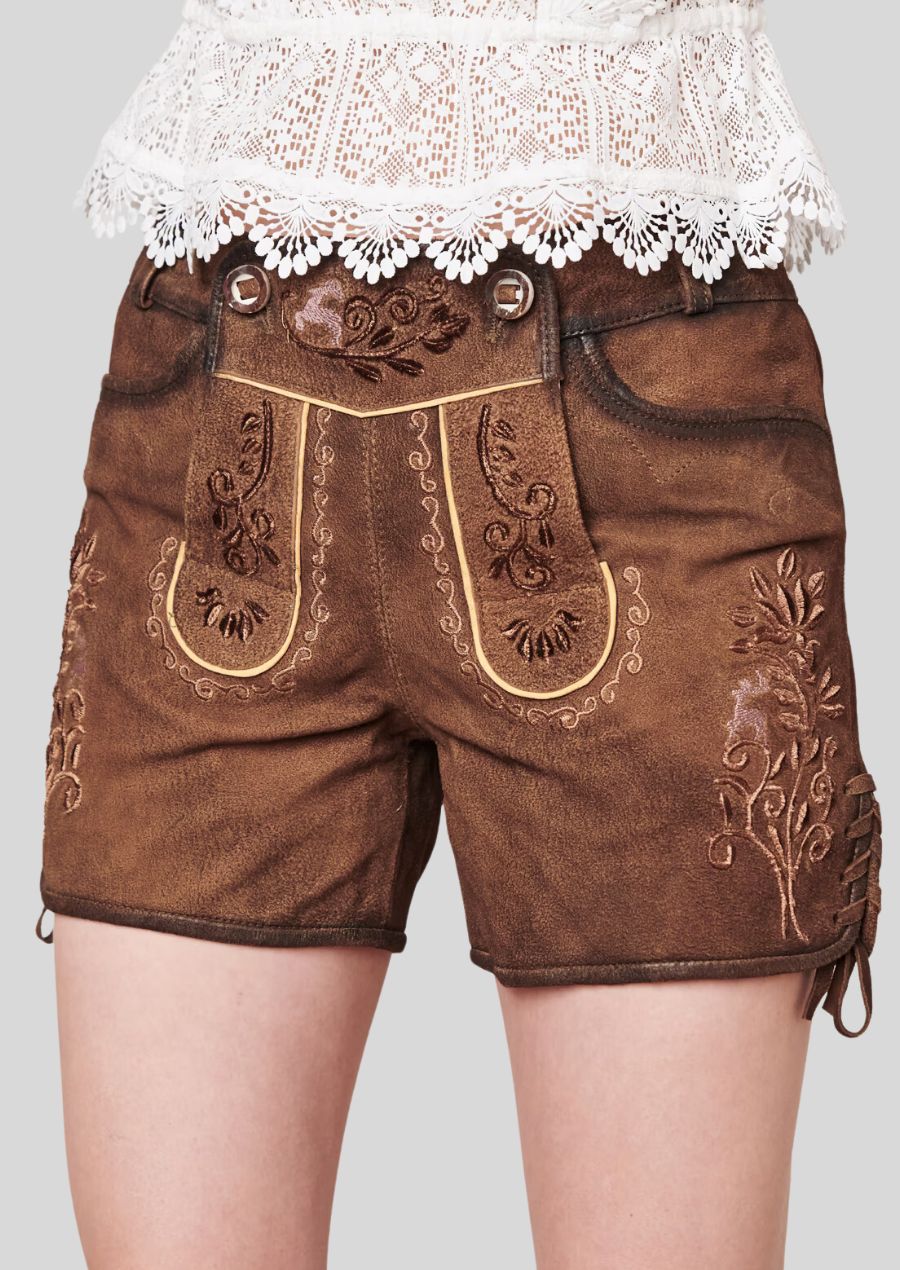 Experience the rich heritage of lederhosen with a touch of modern luxury. Our Genuine Goat Skin Women's Lederhosen elevate the traditional design with the unmatched quality of goat skin.