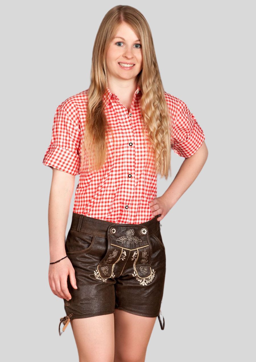 Experience the difference meticulous craftsmanship makes with our Women's Exquisite Lederhosen. Featuring beautiful hand-stitched details, these trousers elevate the traditional design to new heights of luxury. 