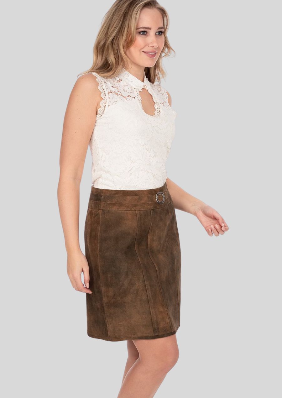 These aren't just your typical Oktoberfest outfit! Our Embroidered Lederhosen Skirts offer year-round versatility. 