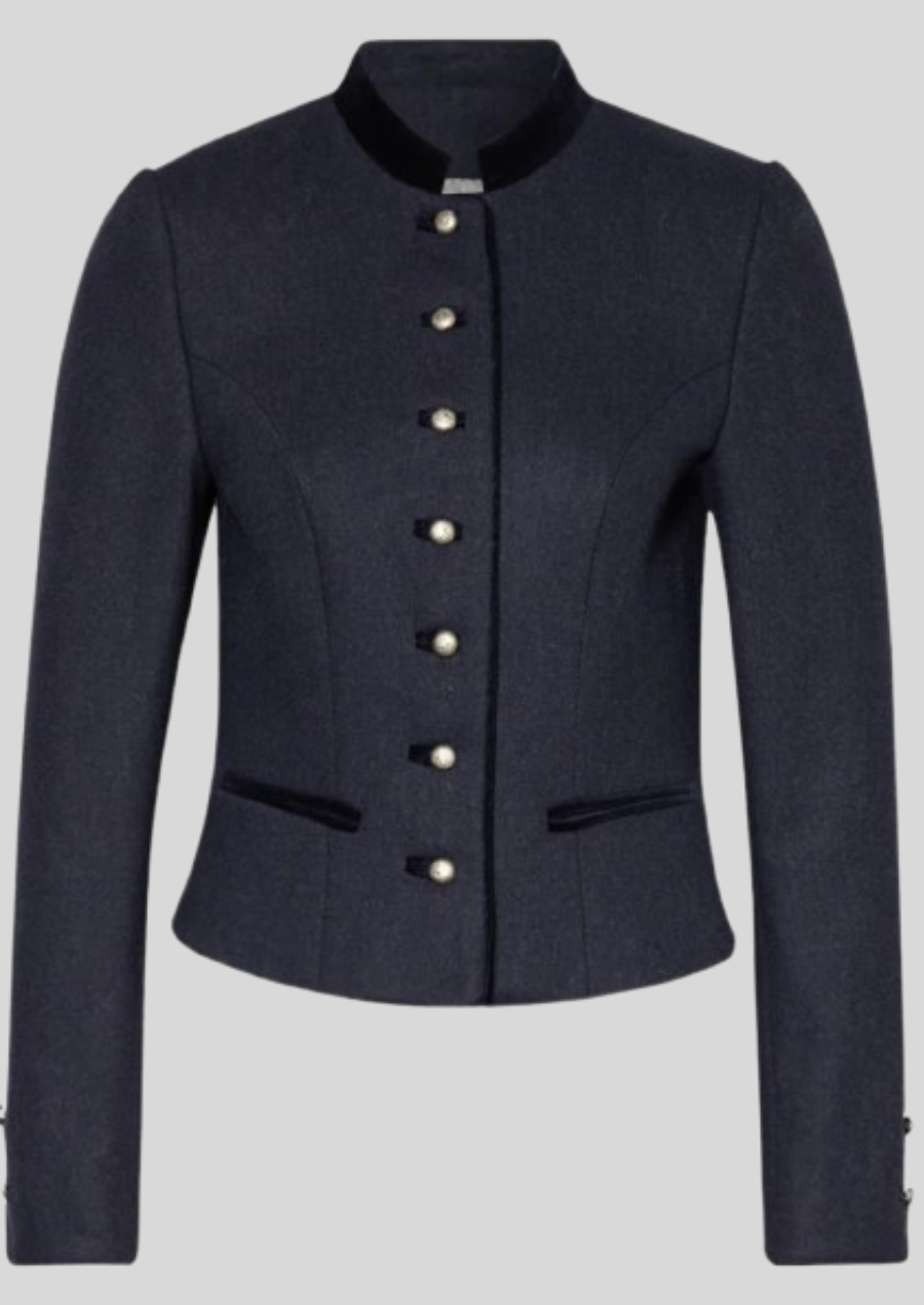 German Oktoberfest ladies' wool jacket with traditional embroidery.