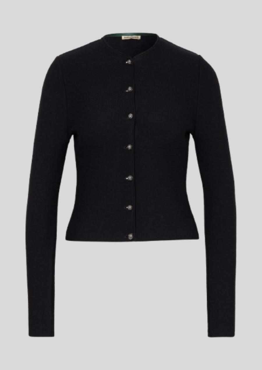 Women's Oktoberfest-inspired wool jacket with Bavarian embroidery.