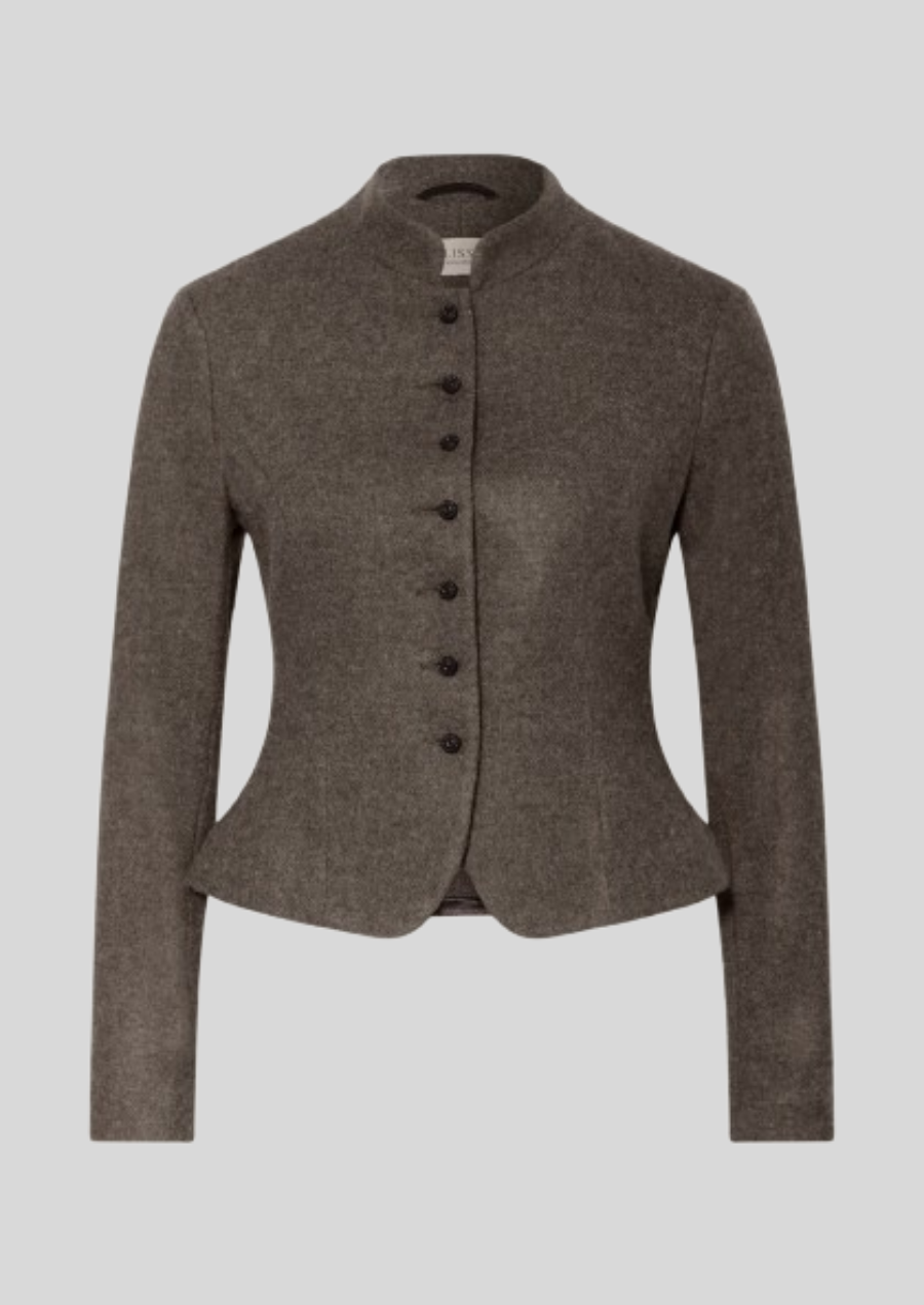 Authentic women’s wool jacket, perfect for Oktoberfest and traditional events.