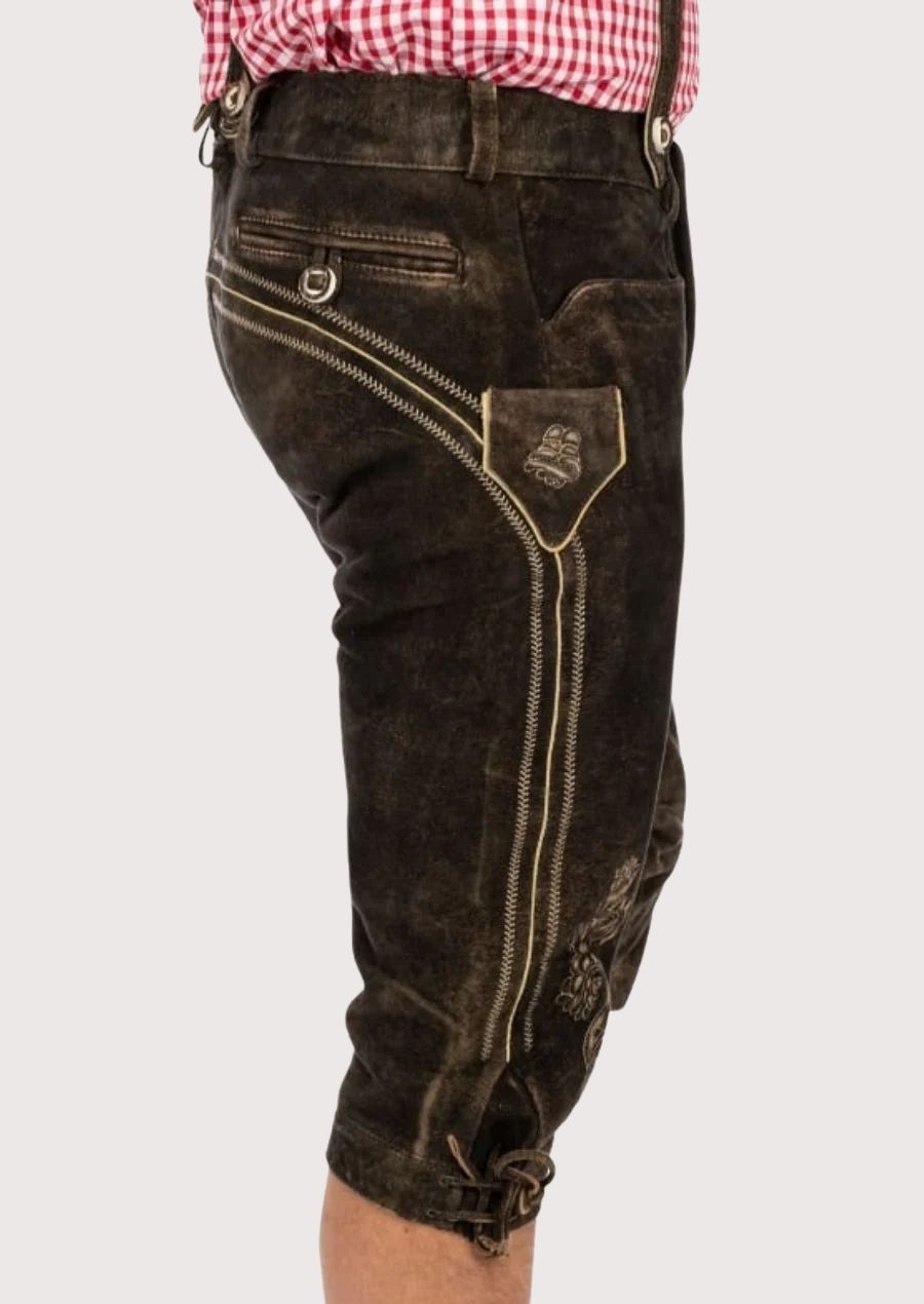 All-weather leather Bundhosen for men, offering warmth and flexibility