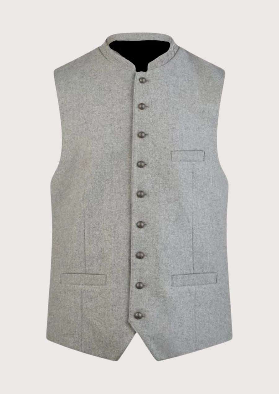 Authentic German Trachten Vest for Men - Traditional Bavarian Style for Oktoberfest.