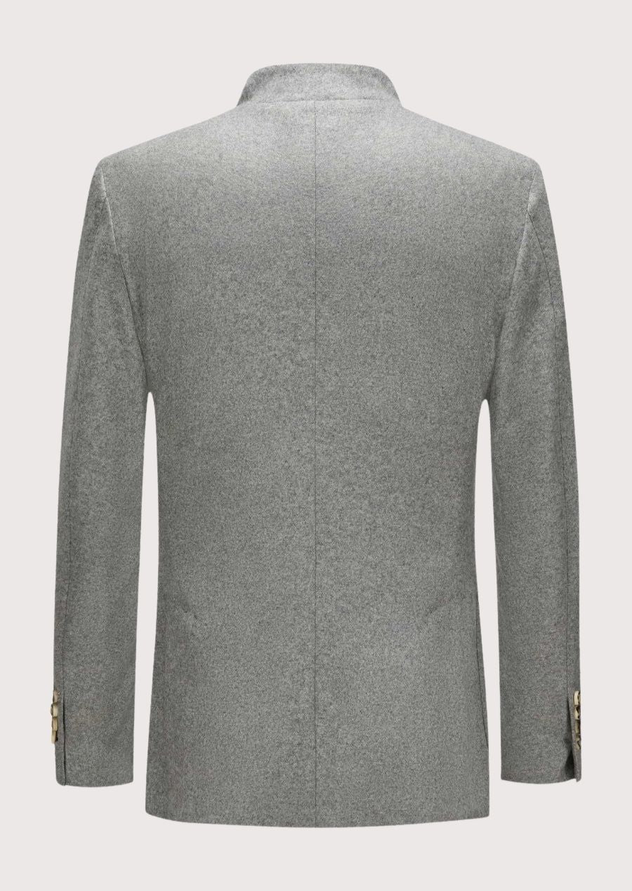 100% Wool Authentic Men’s Trachten Jacket with Stylish Collar for Fall & Winter