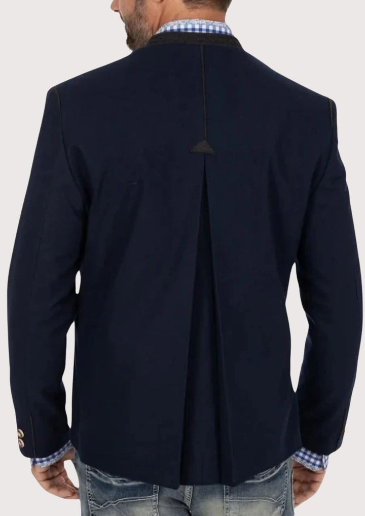 Classic Bavarian wool jacket for men, ideal for winter and cultural gatherings.