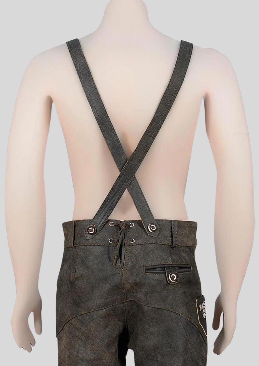 Experience the perfect blend of tradition and modernity with our Bavarian Style Lederhosen in Chic Black.