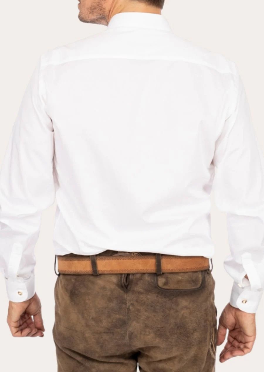 Oktoberfest Ready Trachten Shirt – Stylish White Design with Modern Comfort