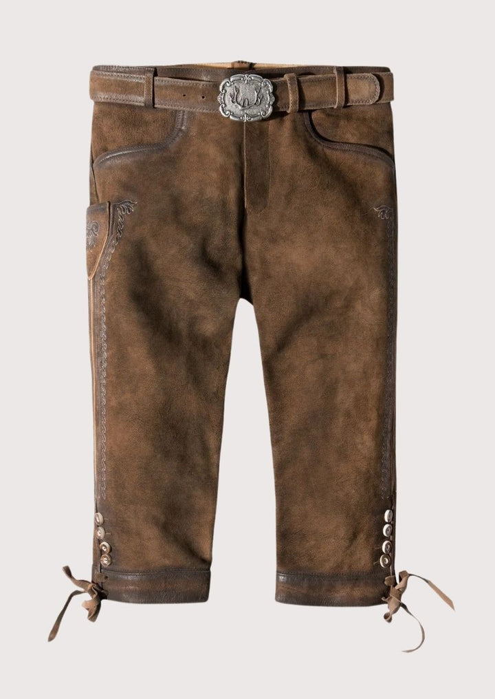 Stylish and comfortable Classic Men's Bundhosen made from premium leather, perfect for winter festivals and outdoor activities.