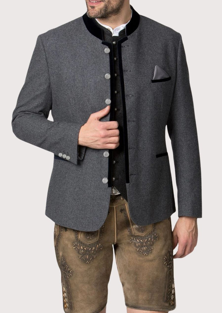 Premium wool fabric, offering warmth and comfort for Oktoberfest, weddings, and other formal or casual occasions.