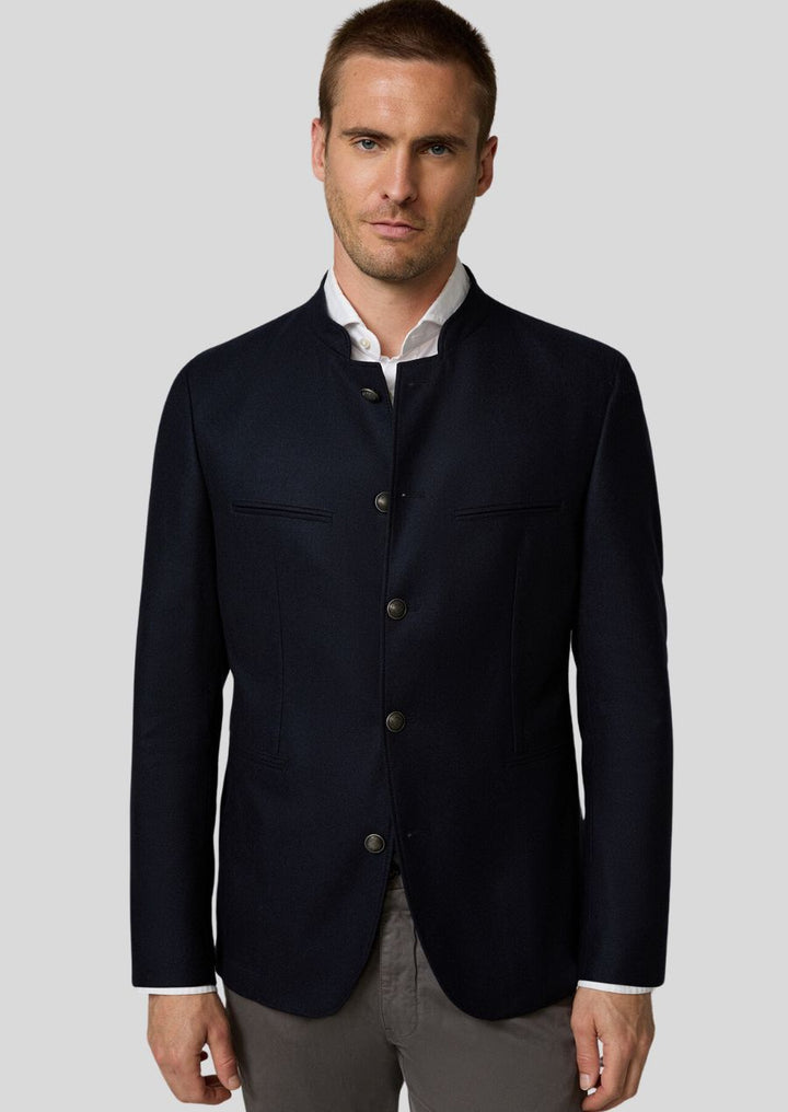 Dark Blue Trachten Jacket – Classic Oktoberfest Style