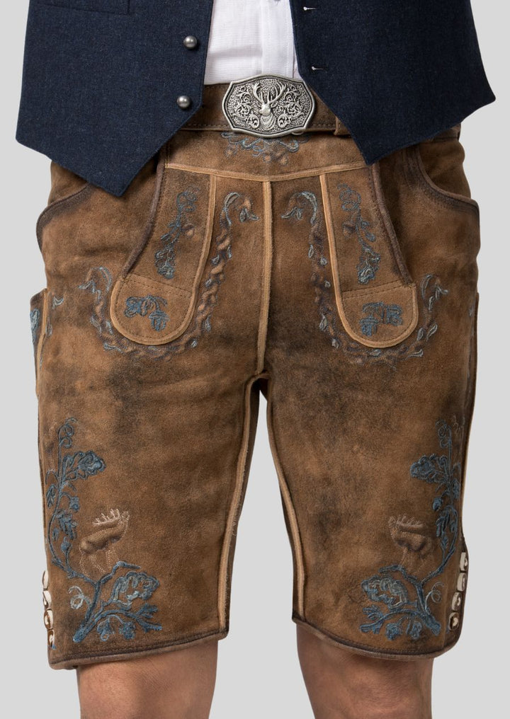 Effortless Style Easy-Care Men's Lederhosen for Any Occasion Front zoom pose