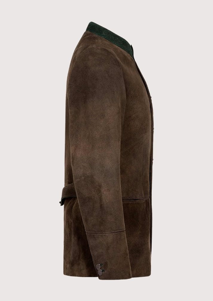 Traditional German Trachten Jacket for men – Bavarian Oktoberfest blazer with silver buttons and tailored fit
