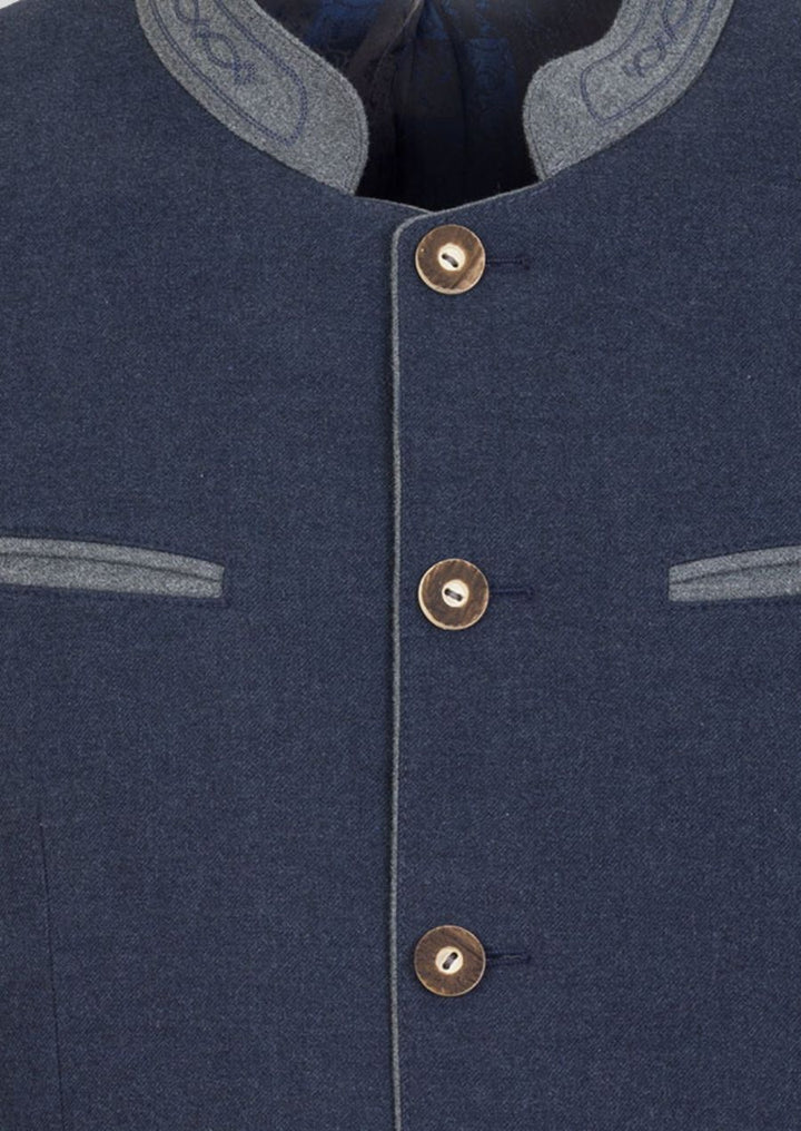 Elegant Navy Trachten Coat – Classic German Heritage