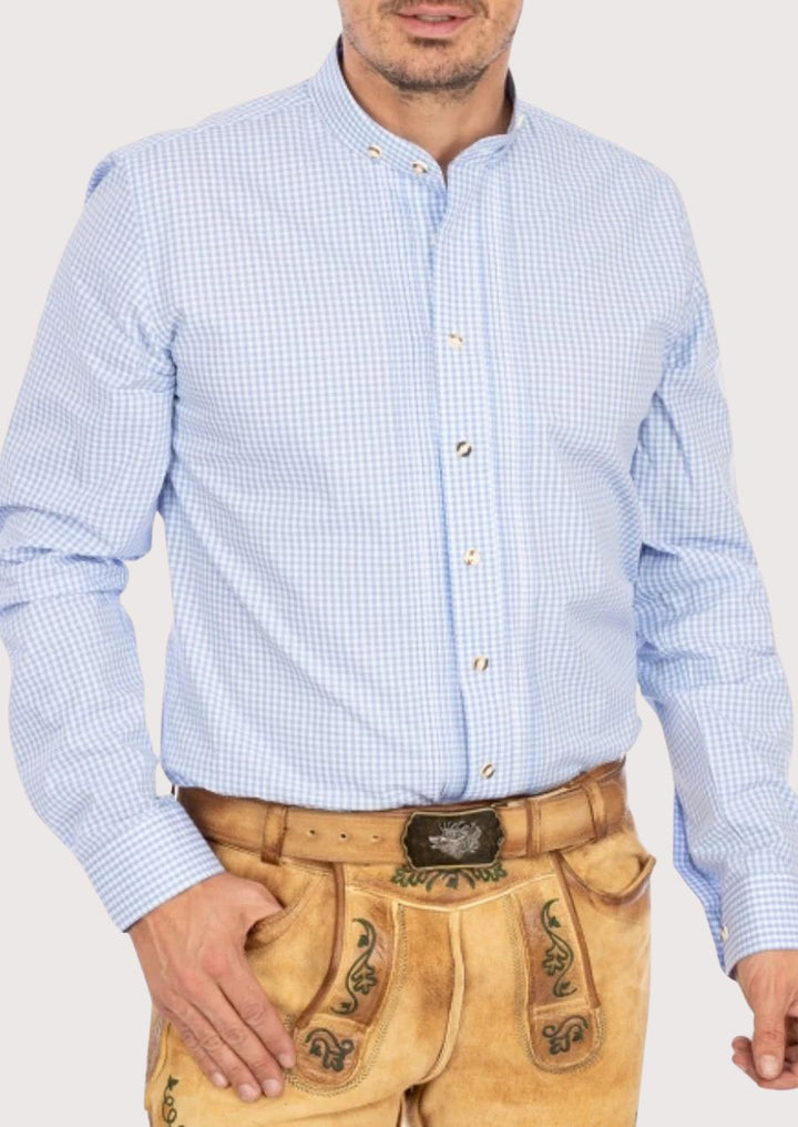 Men’s Traditional German Trachten Shirt – Perfect for Oktoberfest and Cultural Events