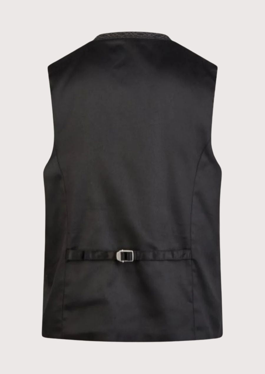 Premium wool Bavarian vest with silver buttons for stylish celebrations