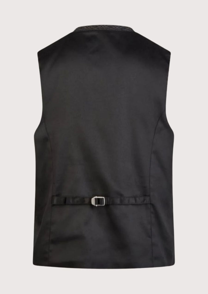 Premium wool Bavarian vest with silver buttons for stylish celebrations
