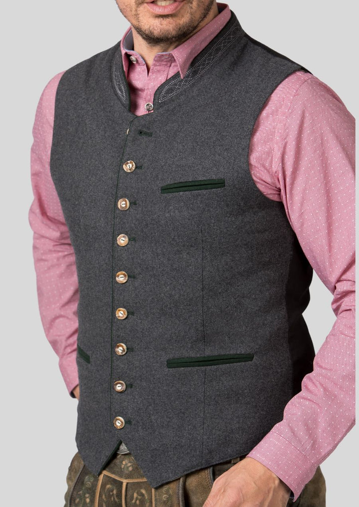 The formal Trachten vest is the perfect blend of cultural heritage and modern elegance.