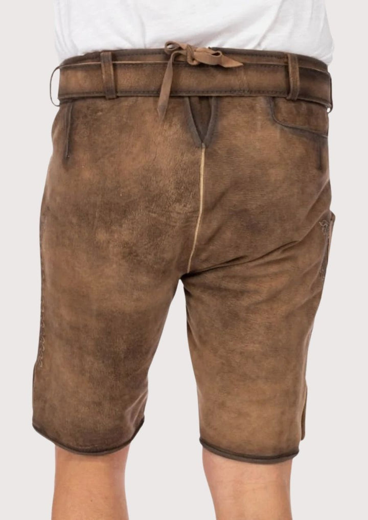 Comfortable and durable men's Lederhosen made from high-quality leather, designed for Oktoberfest, weddings, and Bavarian celebrations.