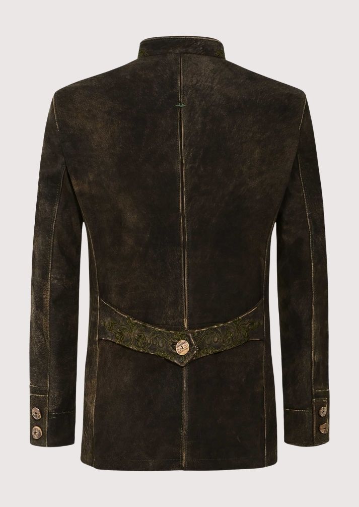Authentic Bavarian Trachten Jacket – Traditional Men’s Oktoberfest Clothing in Premium Wool Blend