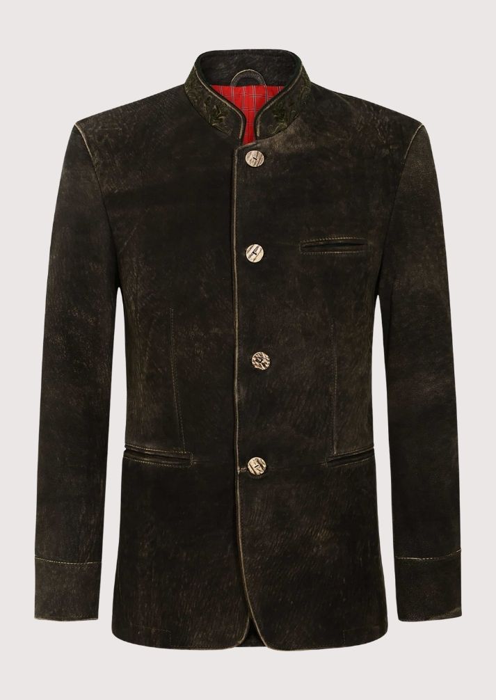 German Trachten Jacket for Men – Authentic Bavarian Oktoberfest Outfit with Traditional Buttons
