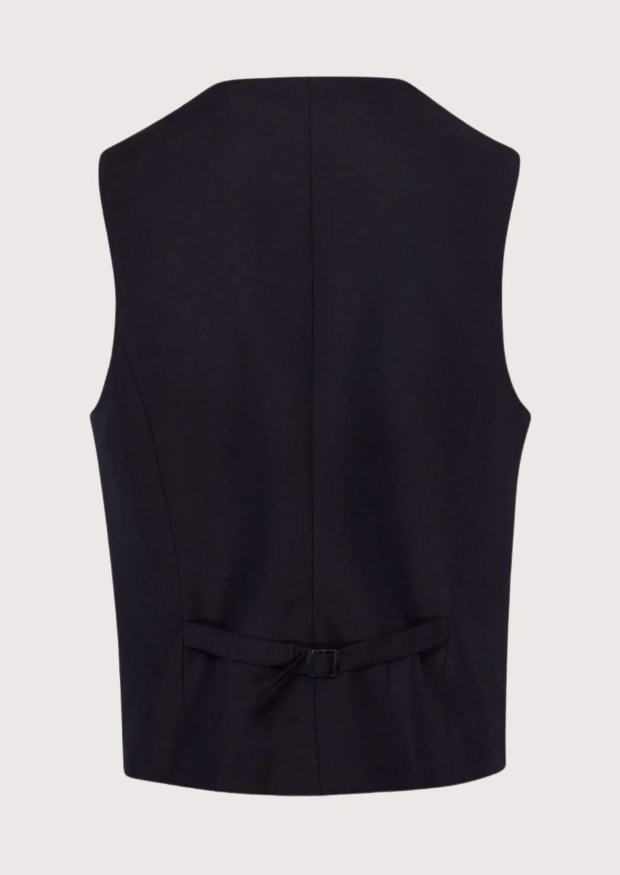 Formal Oktoberfest men’s vest with metal buttons and decorative chest chain