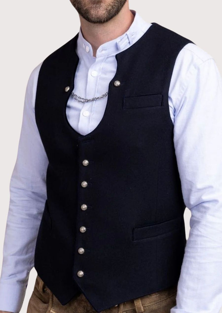 Traditional Bavarian waistcoat for men – ideal Oktoberfest outfit accessory