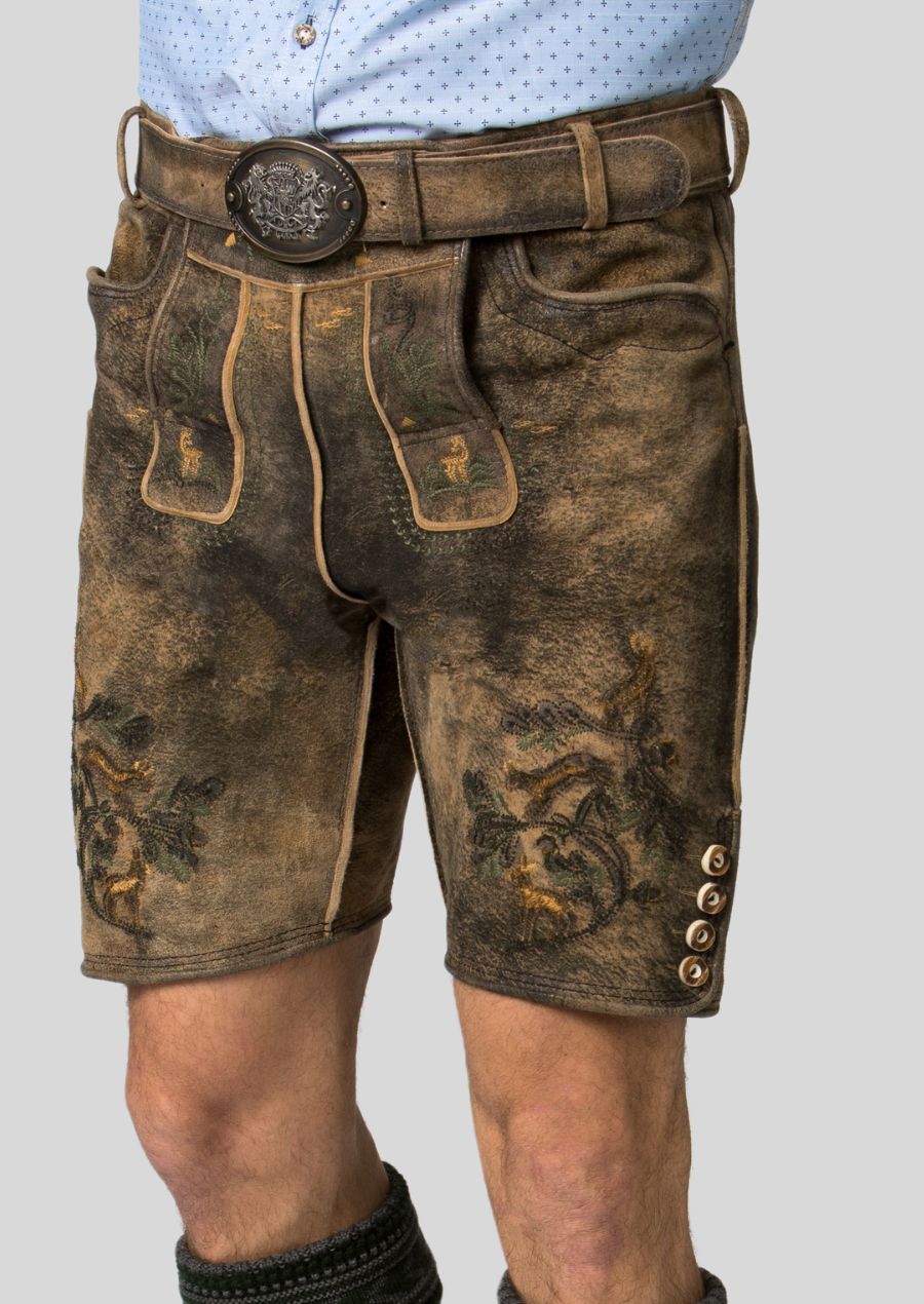 Lined for Comfort, Built to Last Traditional Lederhosen Left Pose