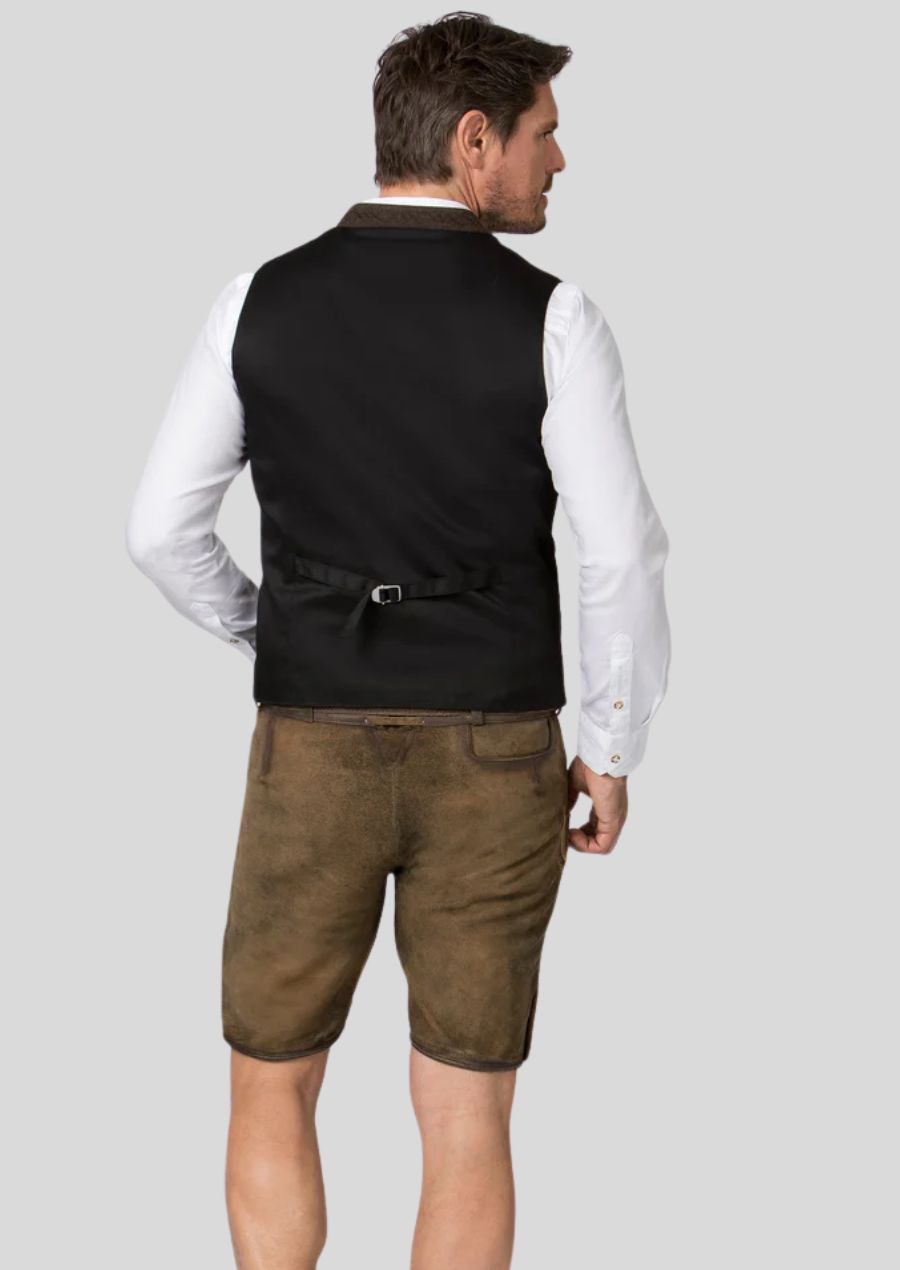 Luxury Brown Trachten Vest – Perfect for Any Occasion