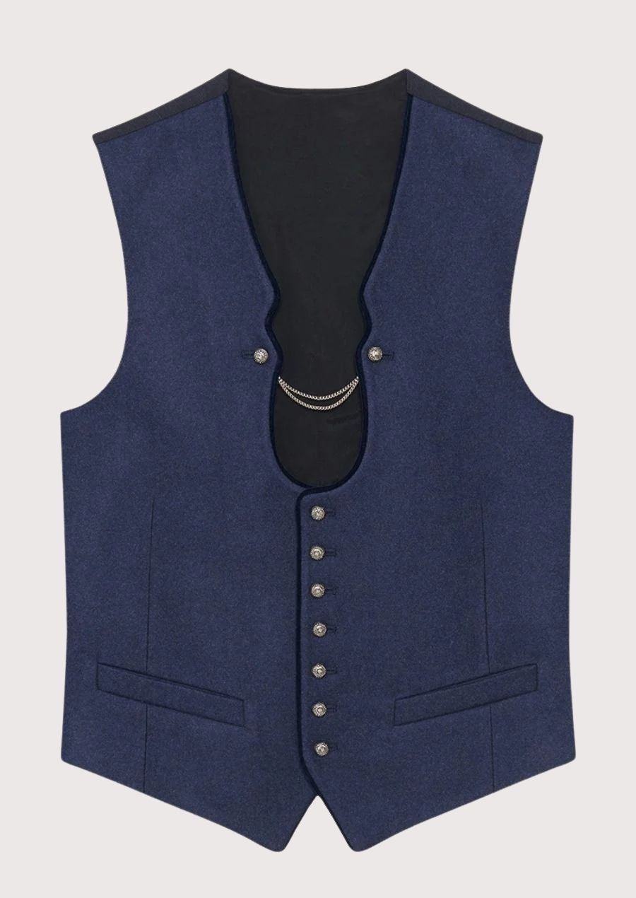 Men's Bavarian Vest for Oktoberfest – Traditional German Festival Look